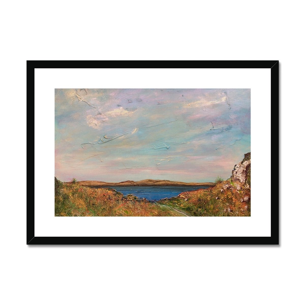 Jura From Crinan Painting | Framed & Mounted Prints From Scotland