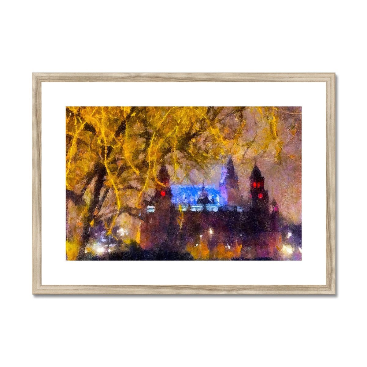 Kelvingrove Nights Painting | Framed &amp; Mounted Prints From Scotland