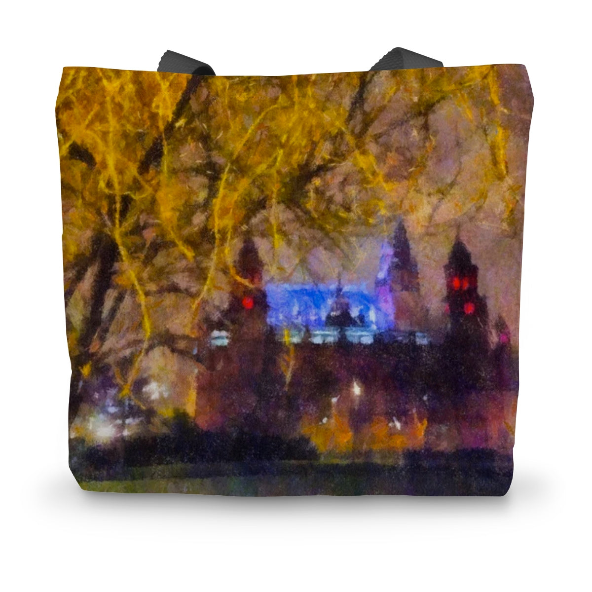 Kelvingrove Nights Glasgow Art Gifts Canvas Tote Bag