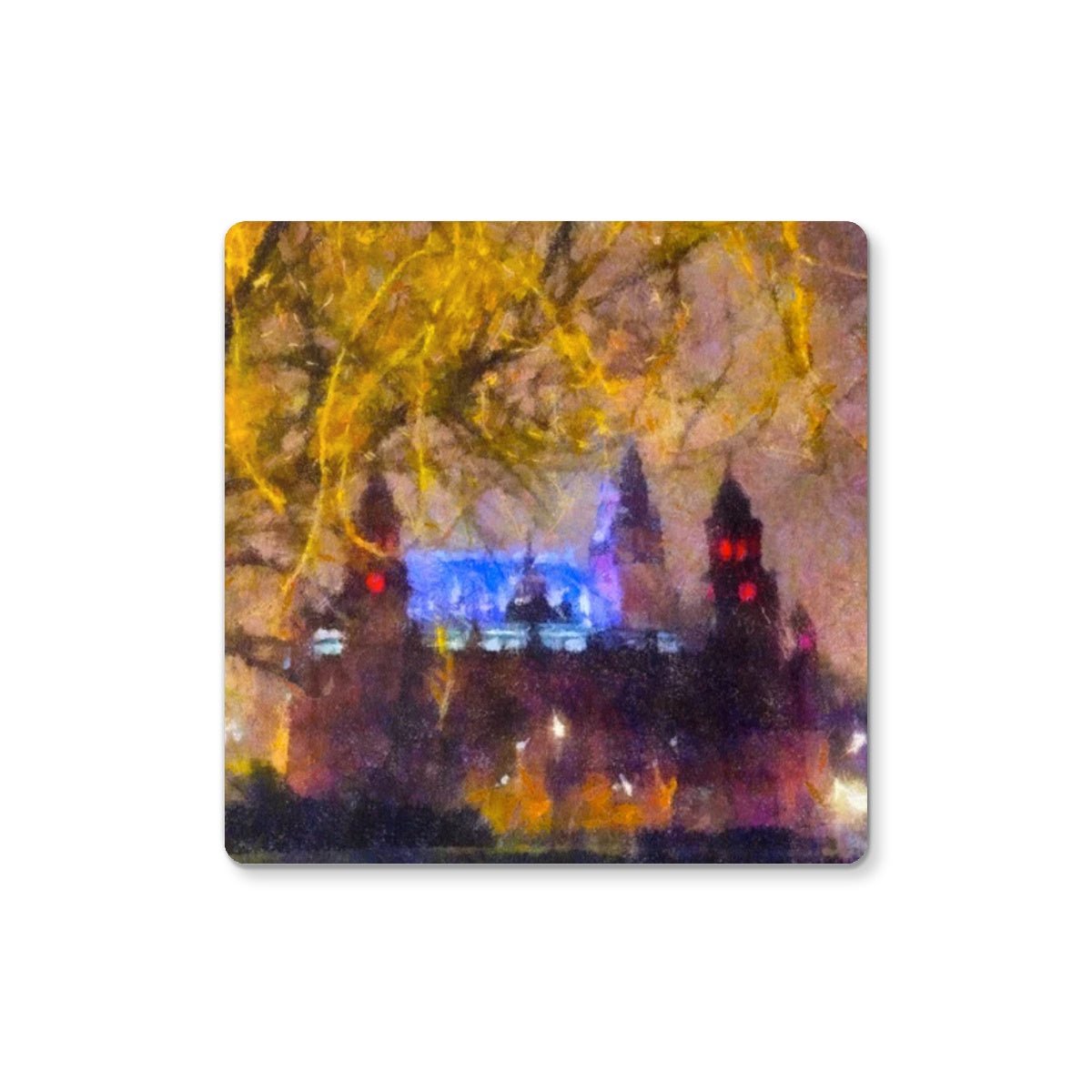 Kelvingrove Nights Glasgow Art Gifts Coaster