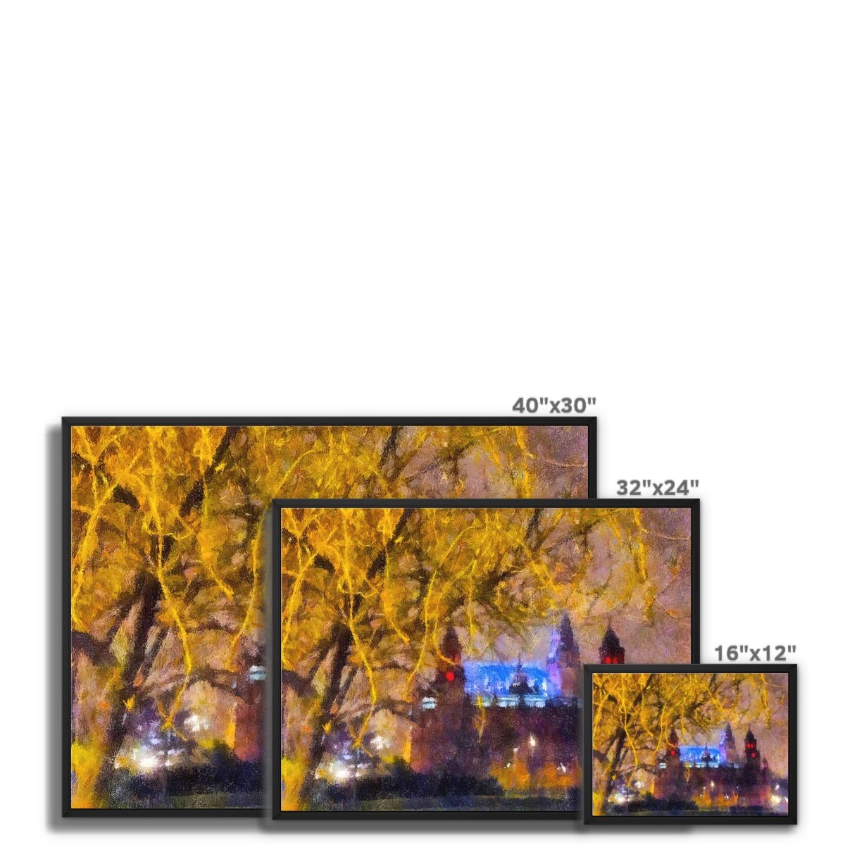 Kelvingrove Nights Painting | Framed Canvas Prints From Scotland