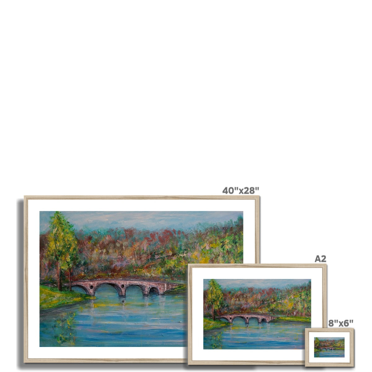 Kenmore Bridge Painting | Framed &amp; Mounted Prints From Scotland