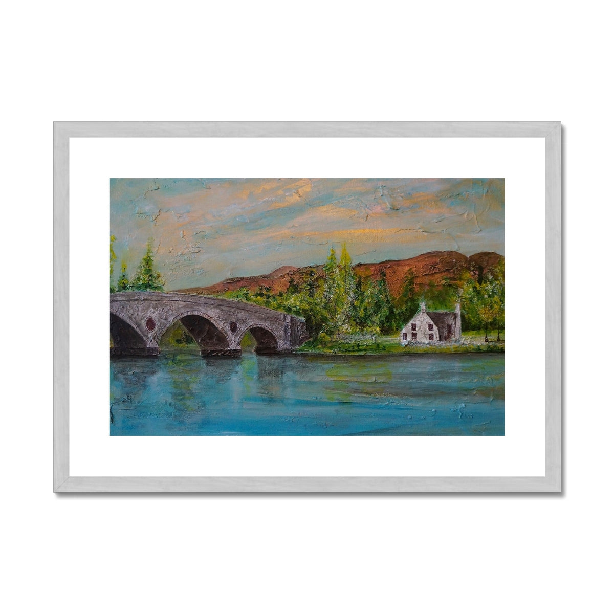 Kenmore Bridge ii Painting | Antique Framed & Mounted Prints From Scotland