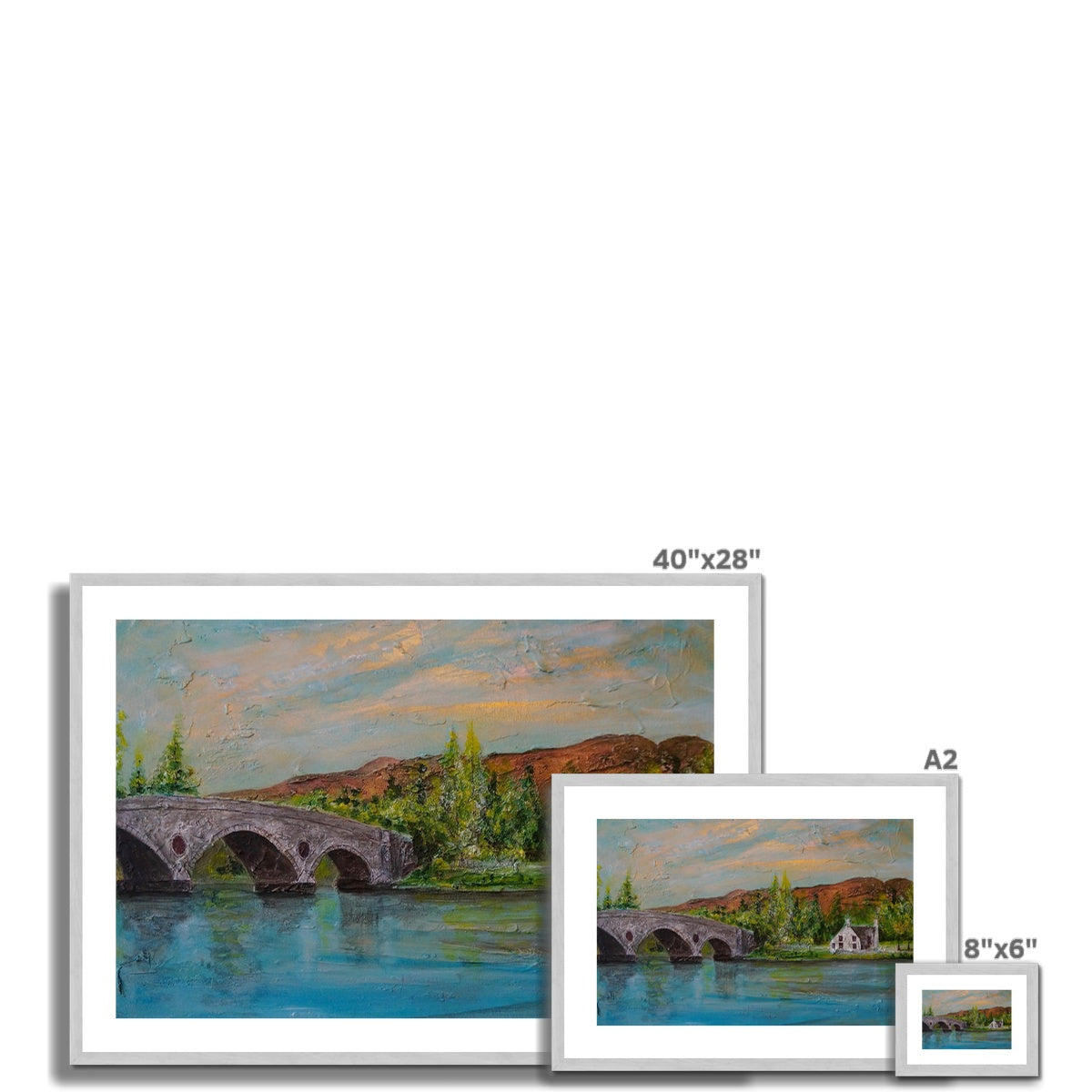 Kenmore Bridge ii Painting | Antique Framed & Mounted Prints From Scotland