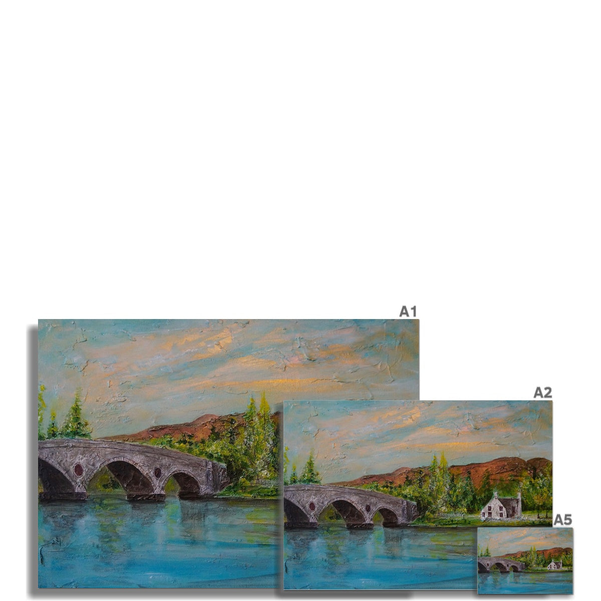 Kenmore Bridge ii Painting | Signed Art Prints From Scotland | By Scottish Artist Hunter