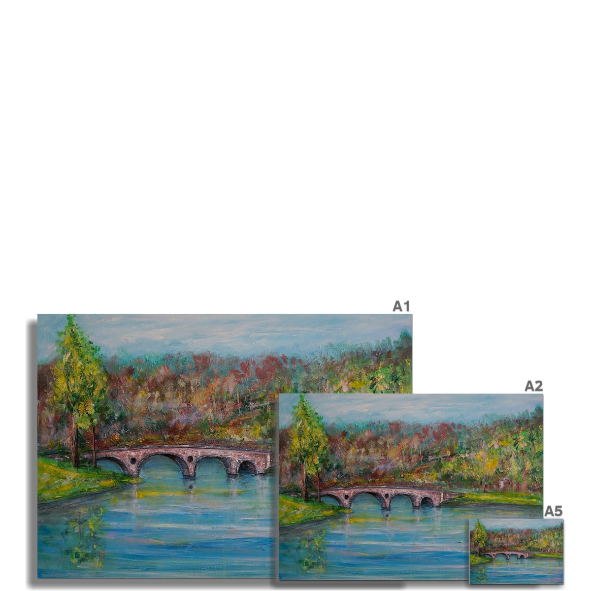 Kenmore Bridge Painting | Signed Art Prints From Scotland | By Scottish Artist Hunter