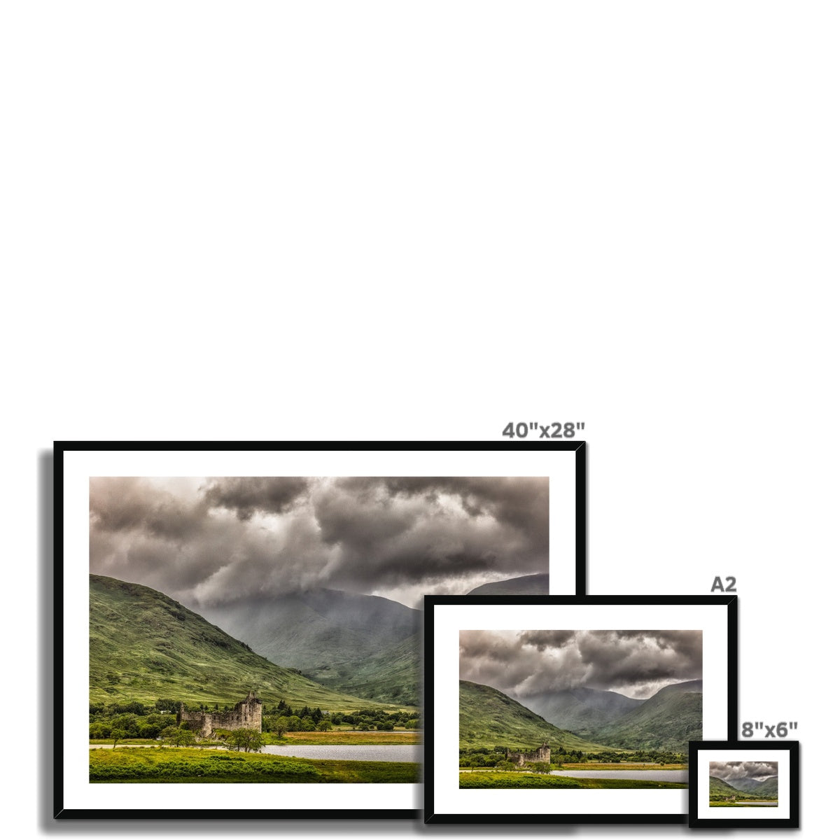 Kilchurn Castle Loch Awe Scottish Landscape Photography | Framed &amp; Mounted Prints From Scotland