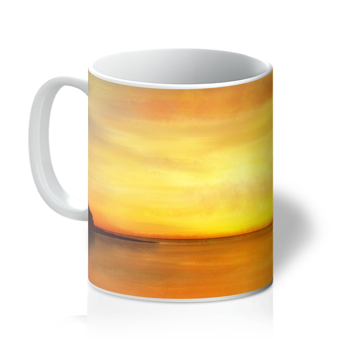 Kings Cave Sunset Arran Scottish Art Gifts Mug