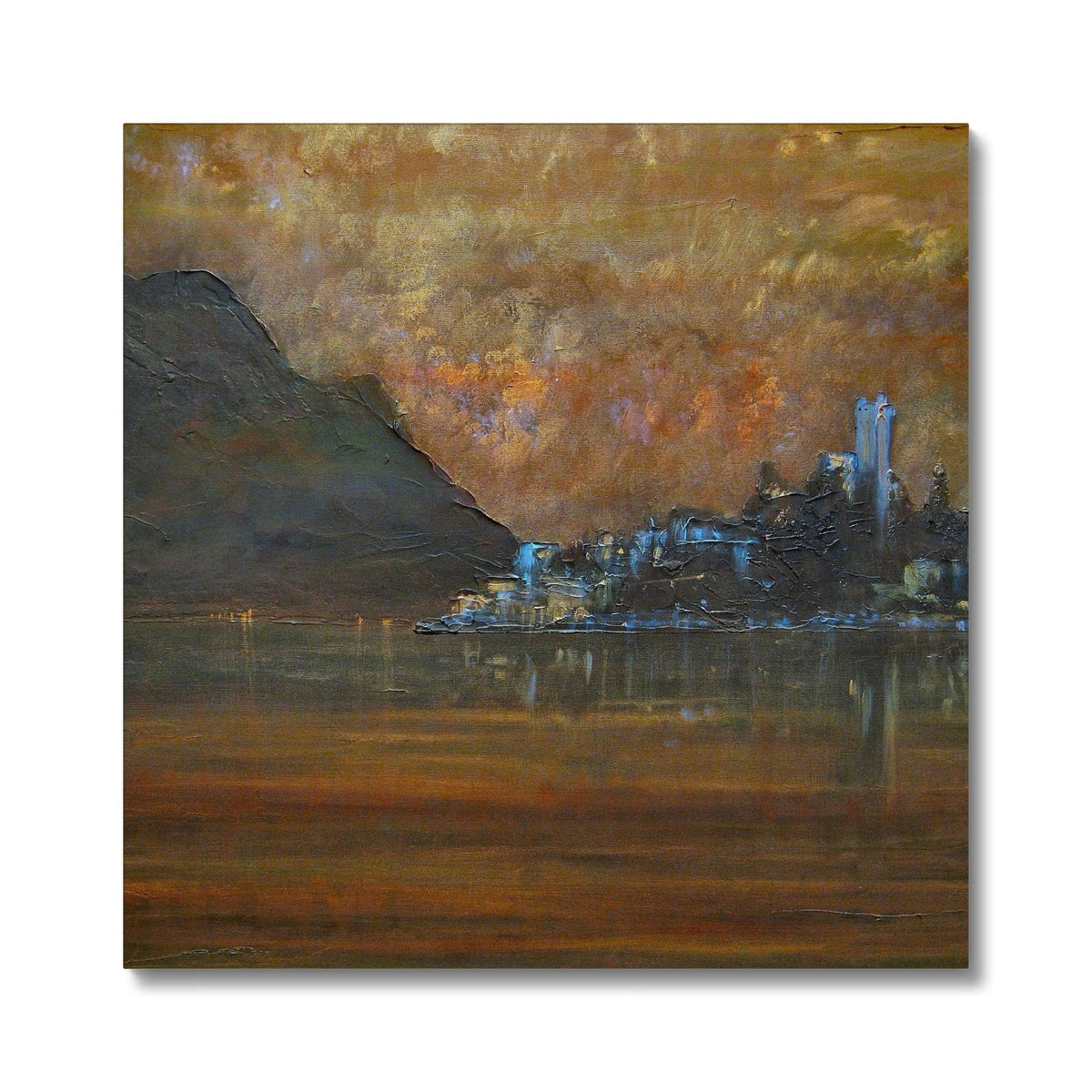 Lake Garda Dusk Italy Canvas