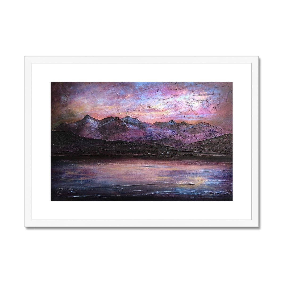 Last Skye Light Painting | Framed & Mounted Prints From Scotland