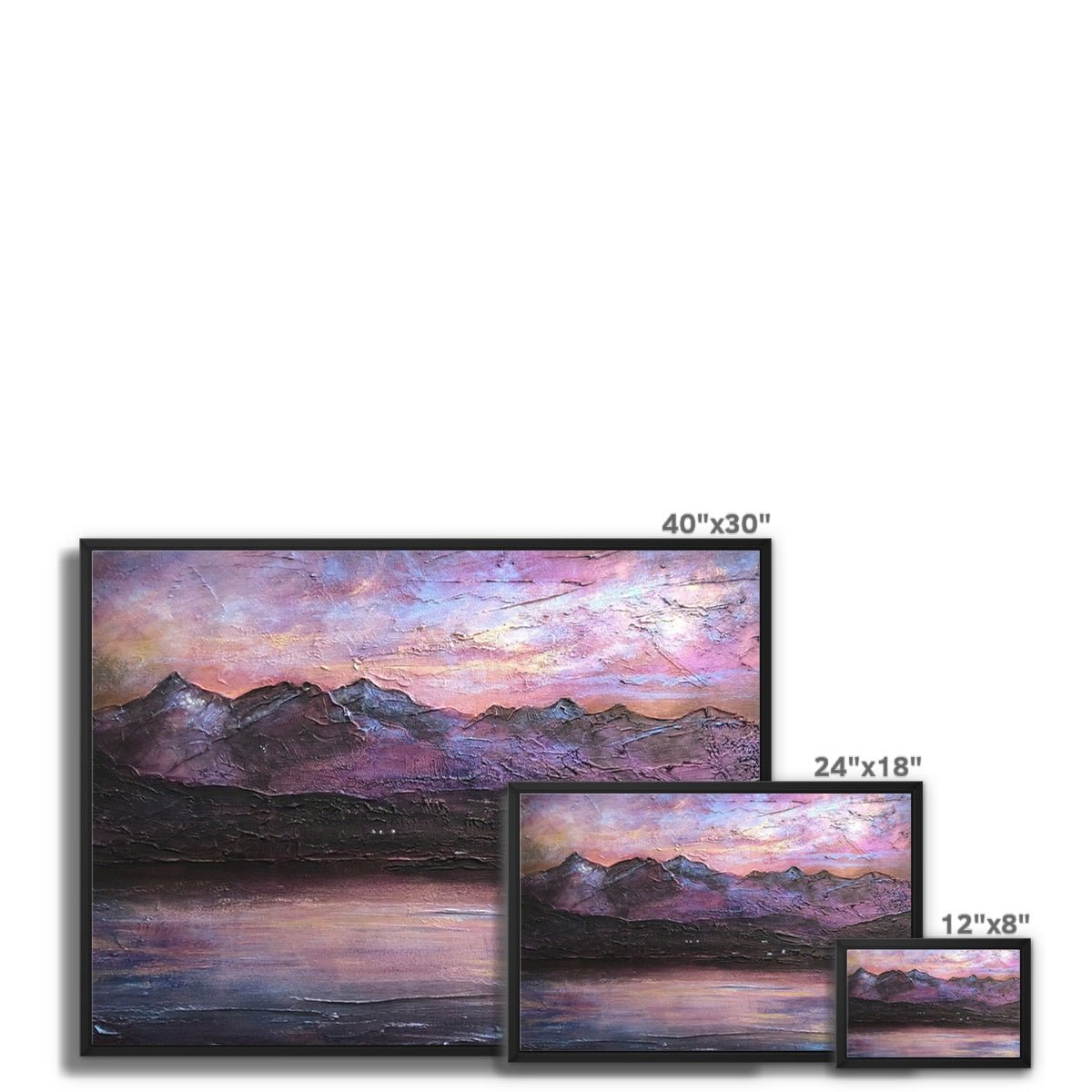 Last Skye Light Painting | Framed Canvas From Scotland