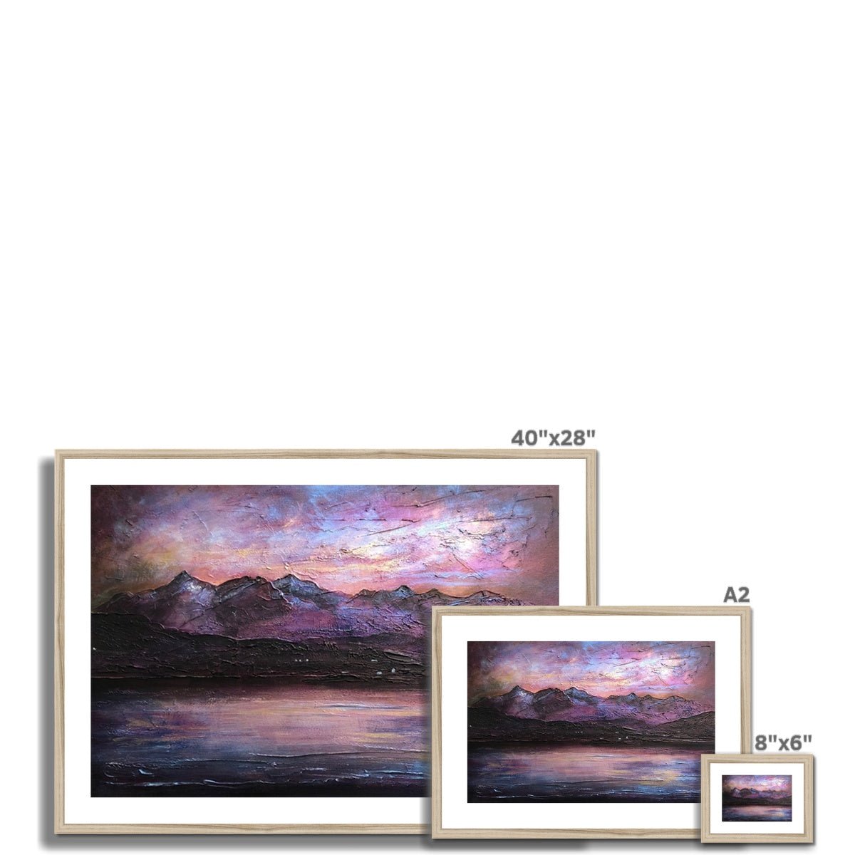 Last Skye Light Painting | Framed & Mounted Prints From Scotland-Framed & Mounted Prints-Skye Art Gallery-Paintings, Prints, Homeware, Art Gifts From Scotland By Scottish Artist Kevin Hunter