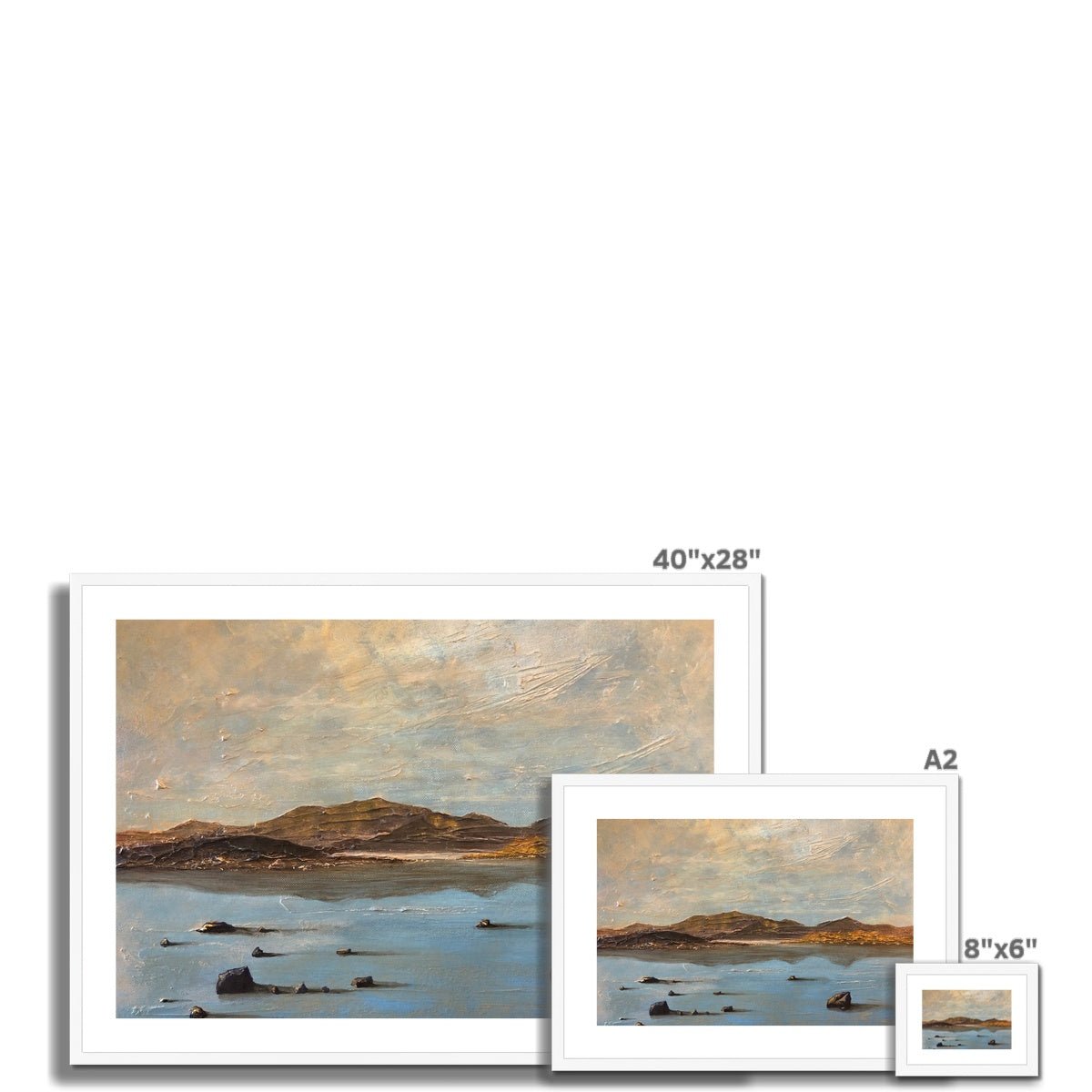 Loch Druidibeg South Uist Painting | Framed & Mounted Prints From Scotland