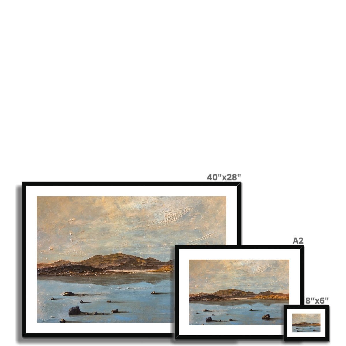 Loch Druidibeg South Uist Painting | Framed & Mounted Prints From Scotland