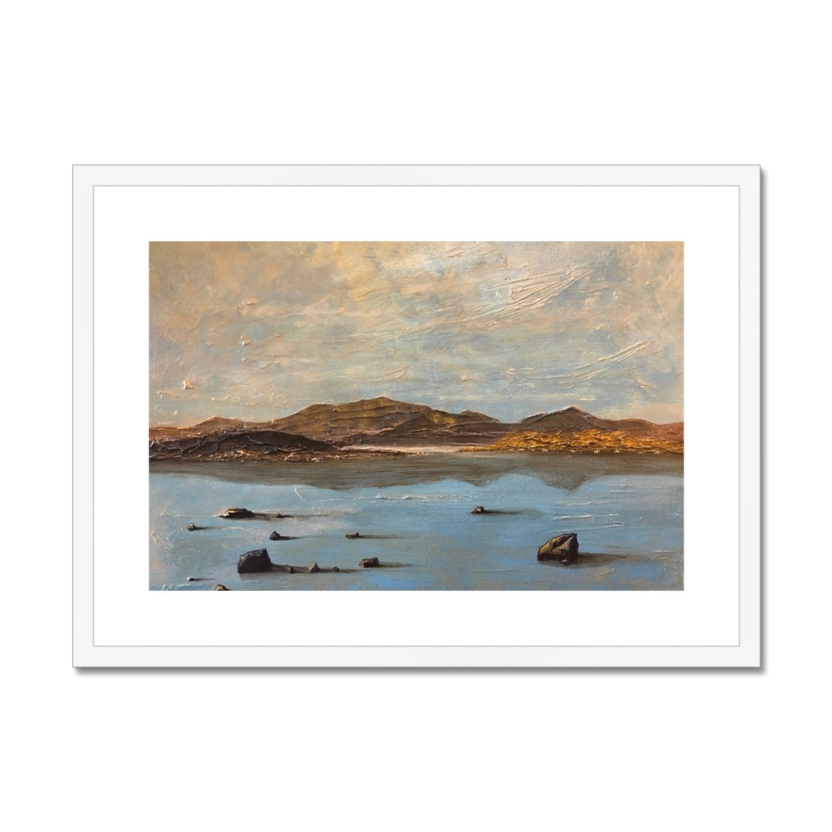 Loch Druidibeg South Uist Painting | Framed &amp; Mounted Prints From Scotland