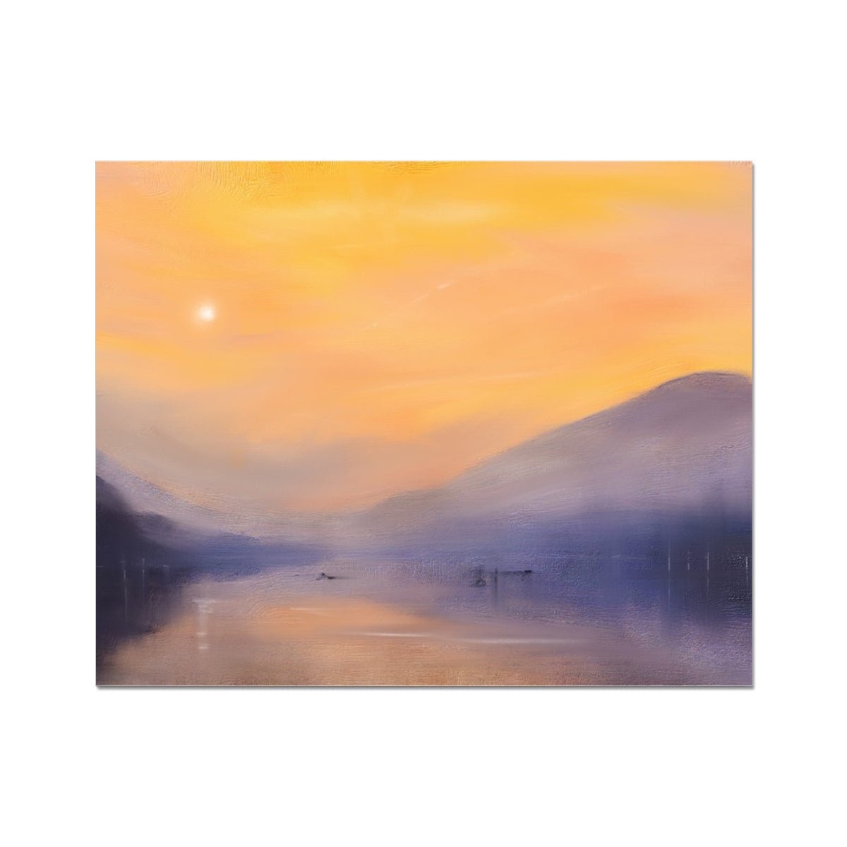 Loch Eck Dusk Painting | Artist Proof Collector Prints From Scotland