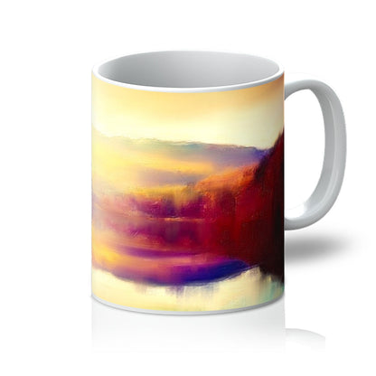 Loch Faskally Dusk Art Gifts Mug | Scottish Lochs &amp; Mountains Art Gallery | Paintings, Prints, Homeware and Art Gifts From Scotland By Scottish Artist Kevin Hunter