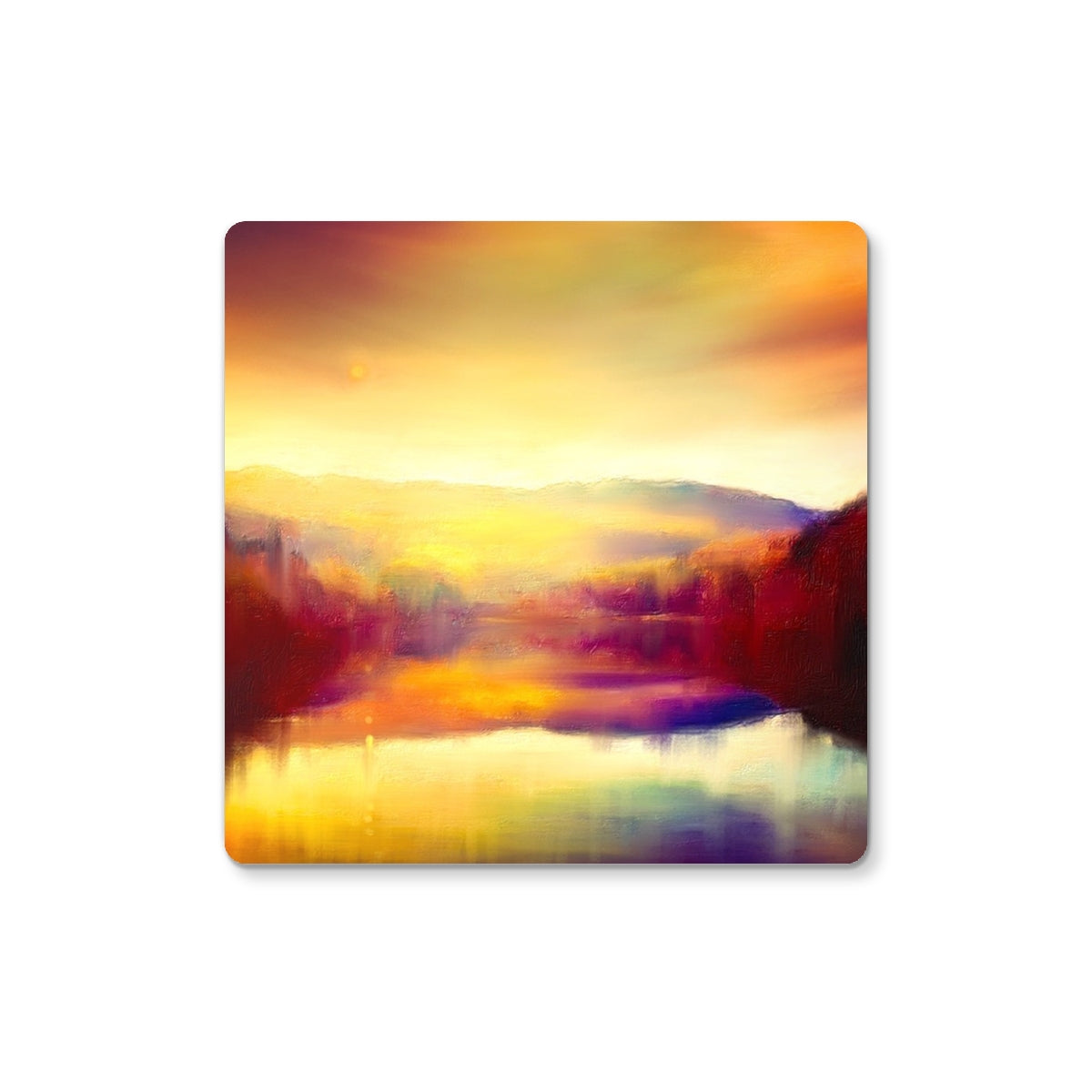 Loch Faskally Dusk Art Gifts Coaster