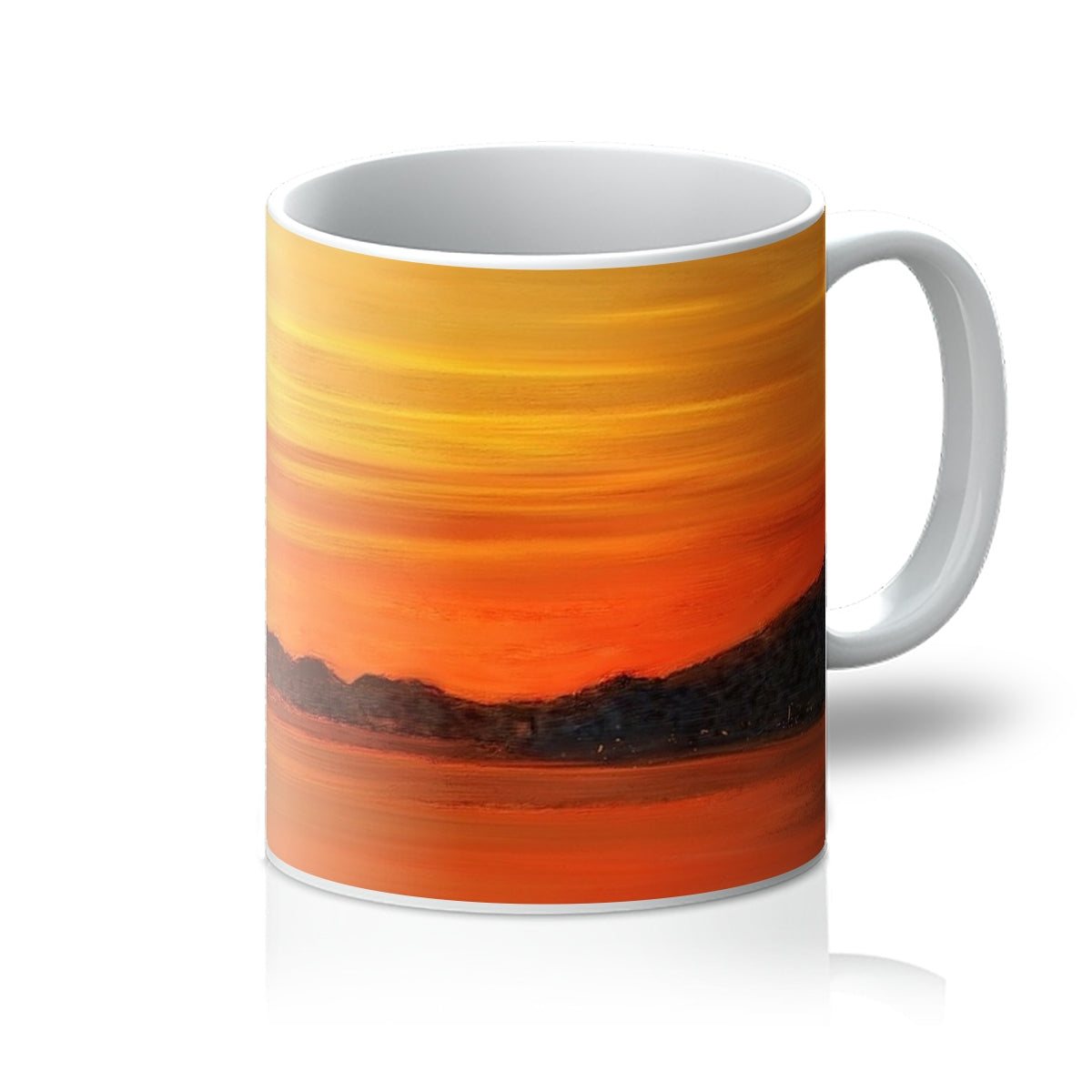 Loch Fyne Sunset Art Gifts Mug | Scottish Lochs & Mountains Art Gallery | Paintings, Prints, Homeware and Art Gifts From Scotland By Scottish Artist Kevin Hunter