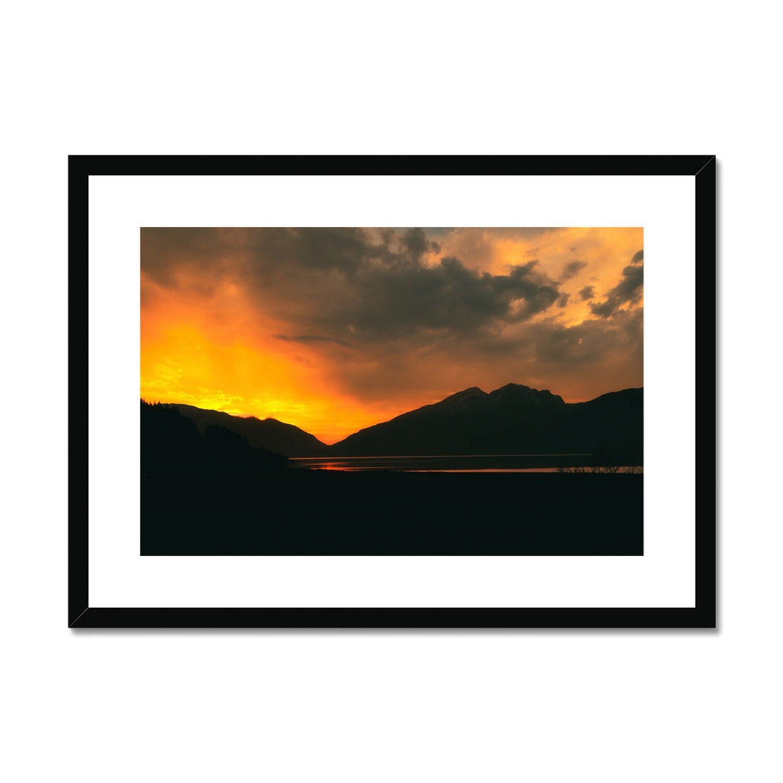 Loch Leven Sunset Glencoe Scottish Landscape Photography | Framed &amp; Mounted Prints From Scotland