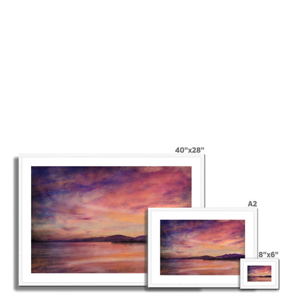 Loch Linnhe Dusk Painting | Framed &amp; Mounted Prints From Scotland