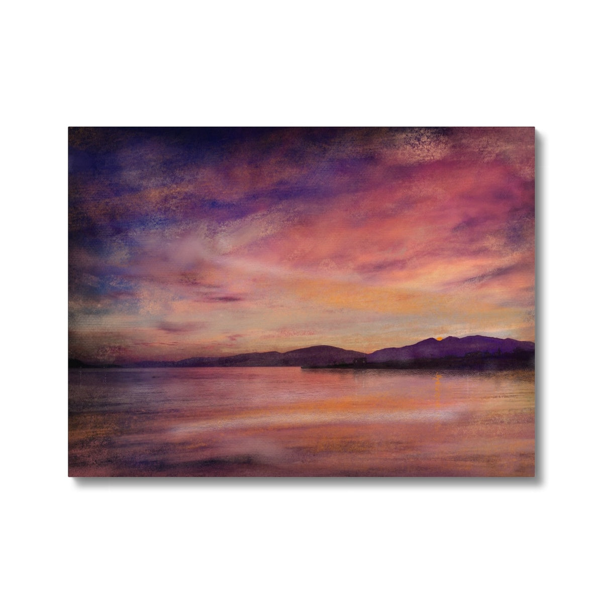 Loch Linnhe Dusk Painting | Canvas Prints From Scotland