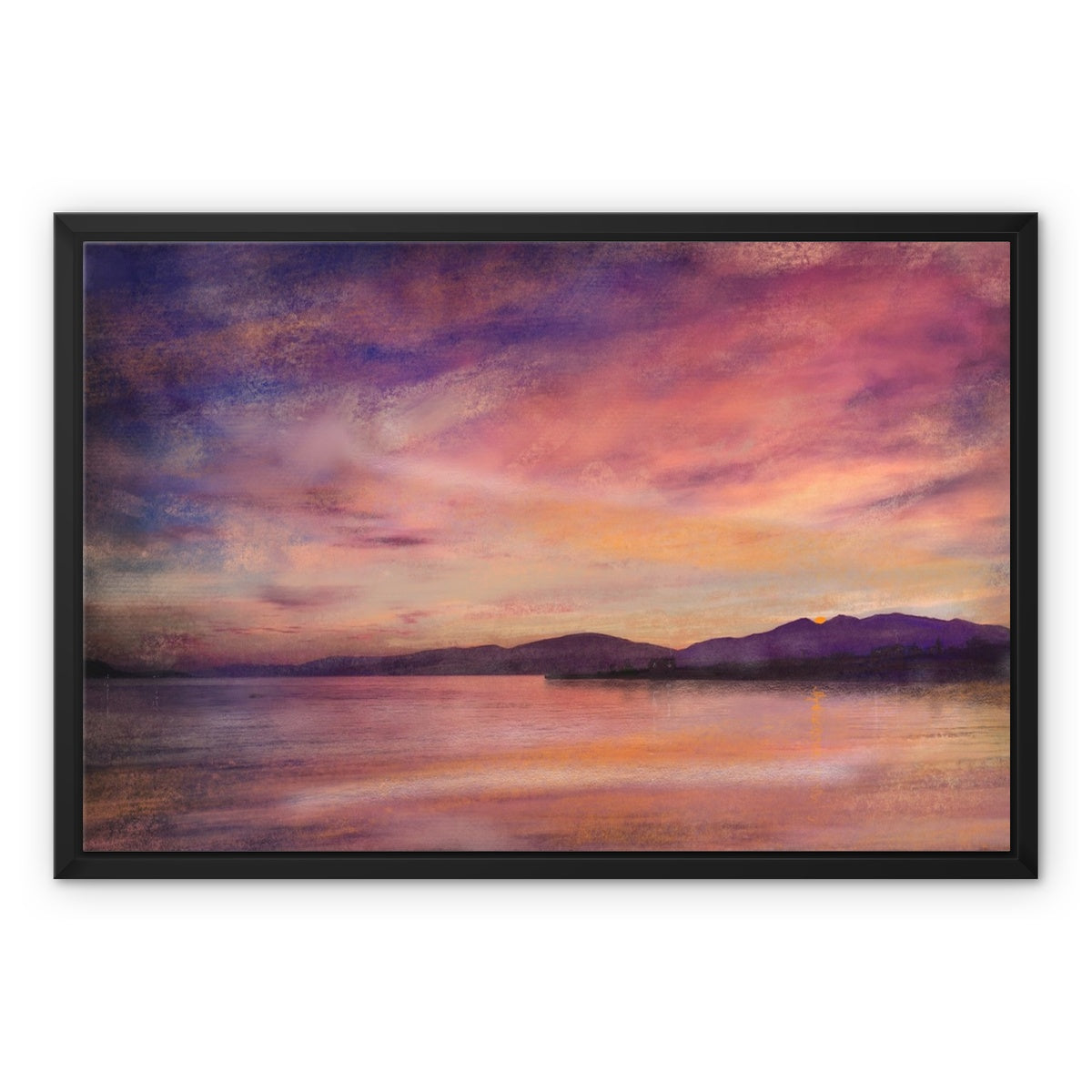 Loch Linnhe Dusk Painting | Framed Canvas Prints From Scotland