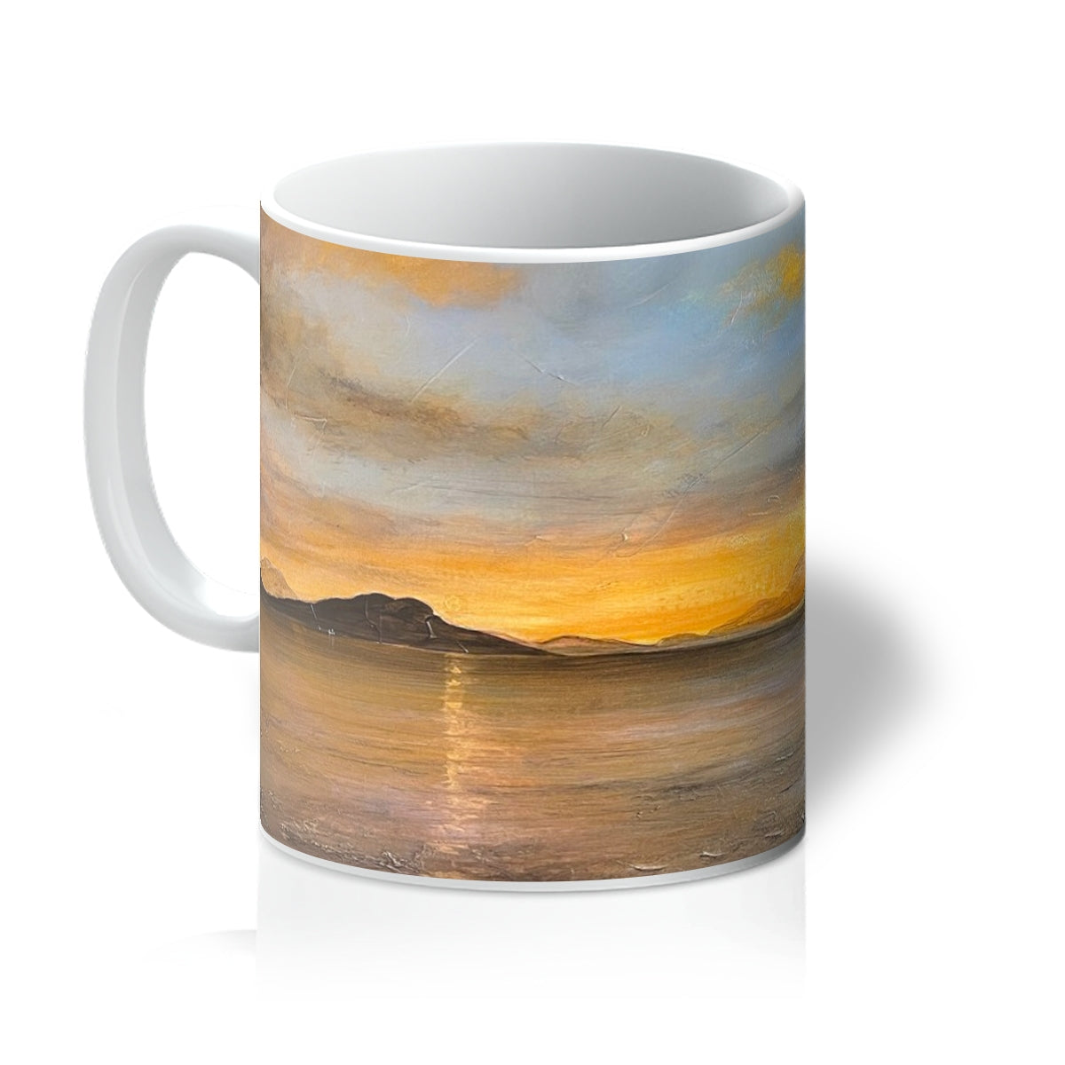 Loch Linnhe Sunset Art Gifts Mug | Scottish Lochs & Mountains Art Gallery | Paintings, Prints, Homeware and Art Gifts From Scotland By Scottish Artist Kevin Hunter