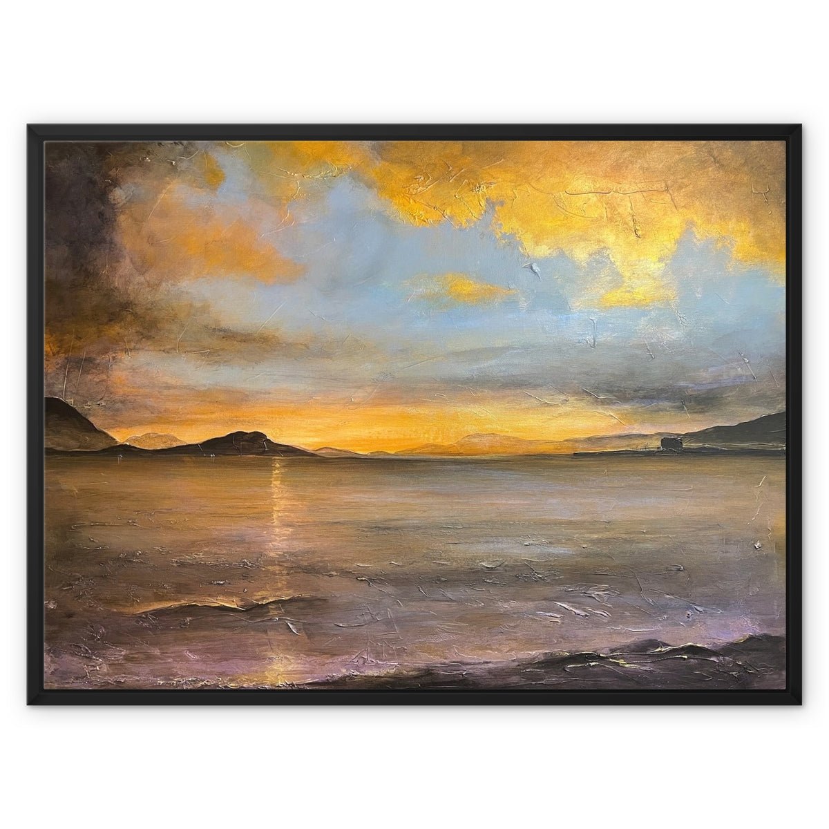 Loch Linnhe Sunset Painting | Framed Canvas From Scotland