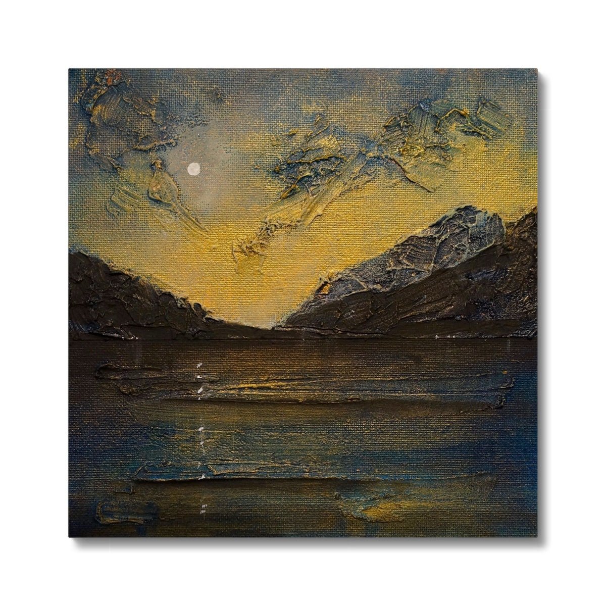 Loch Lomond Moonlight Painting | Canvas From Scotland