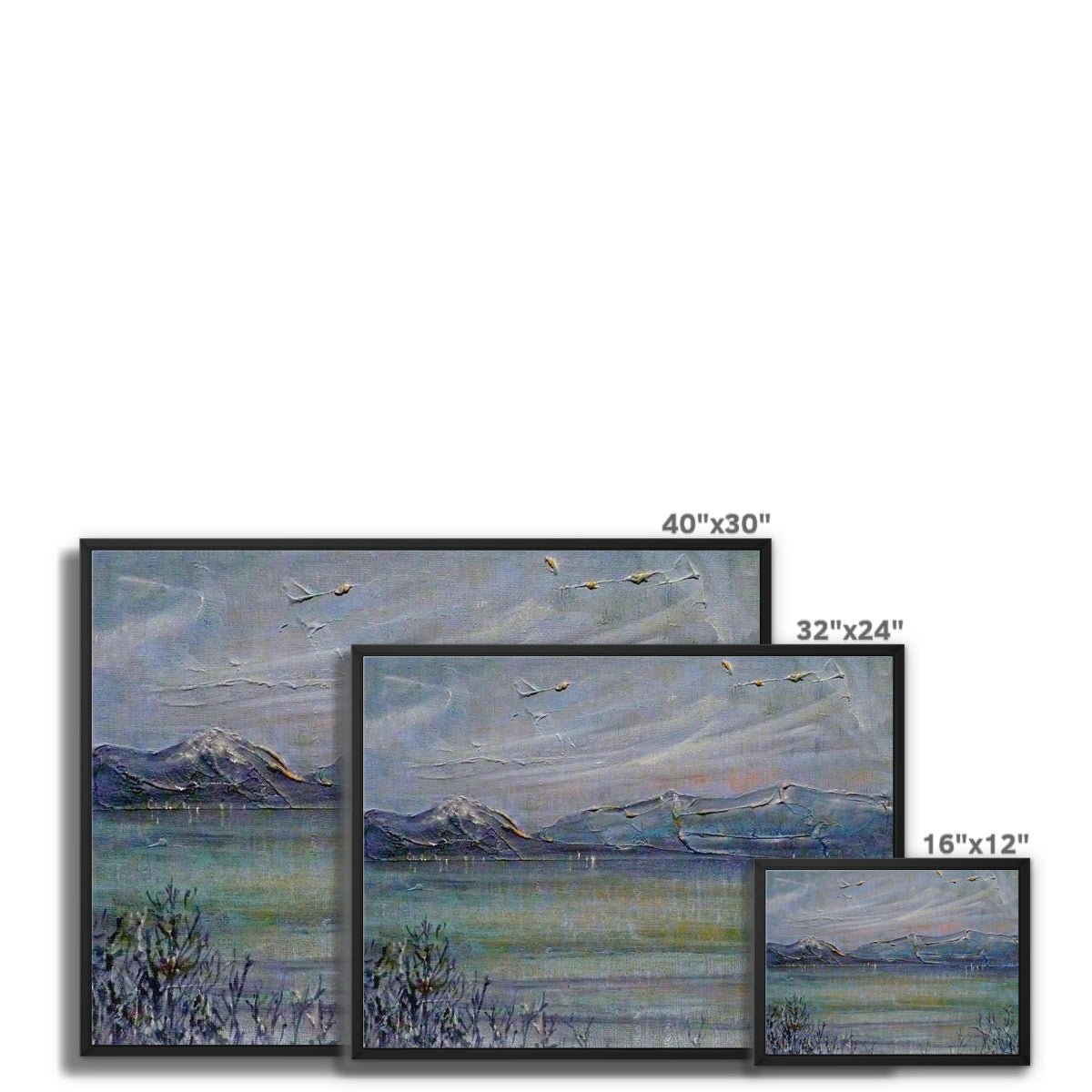 Loch Morlich Moonlight Painting | Framed Canvas From Scotland