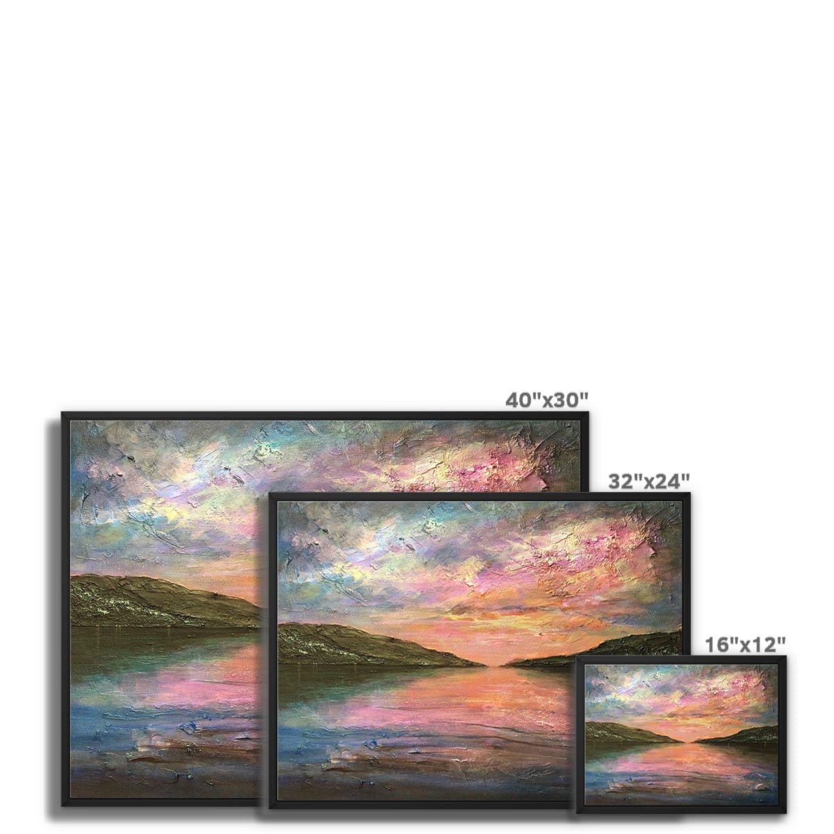 Loch Ness Dawn Painting | Framed Canvas Prints From Scotland