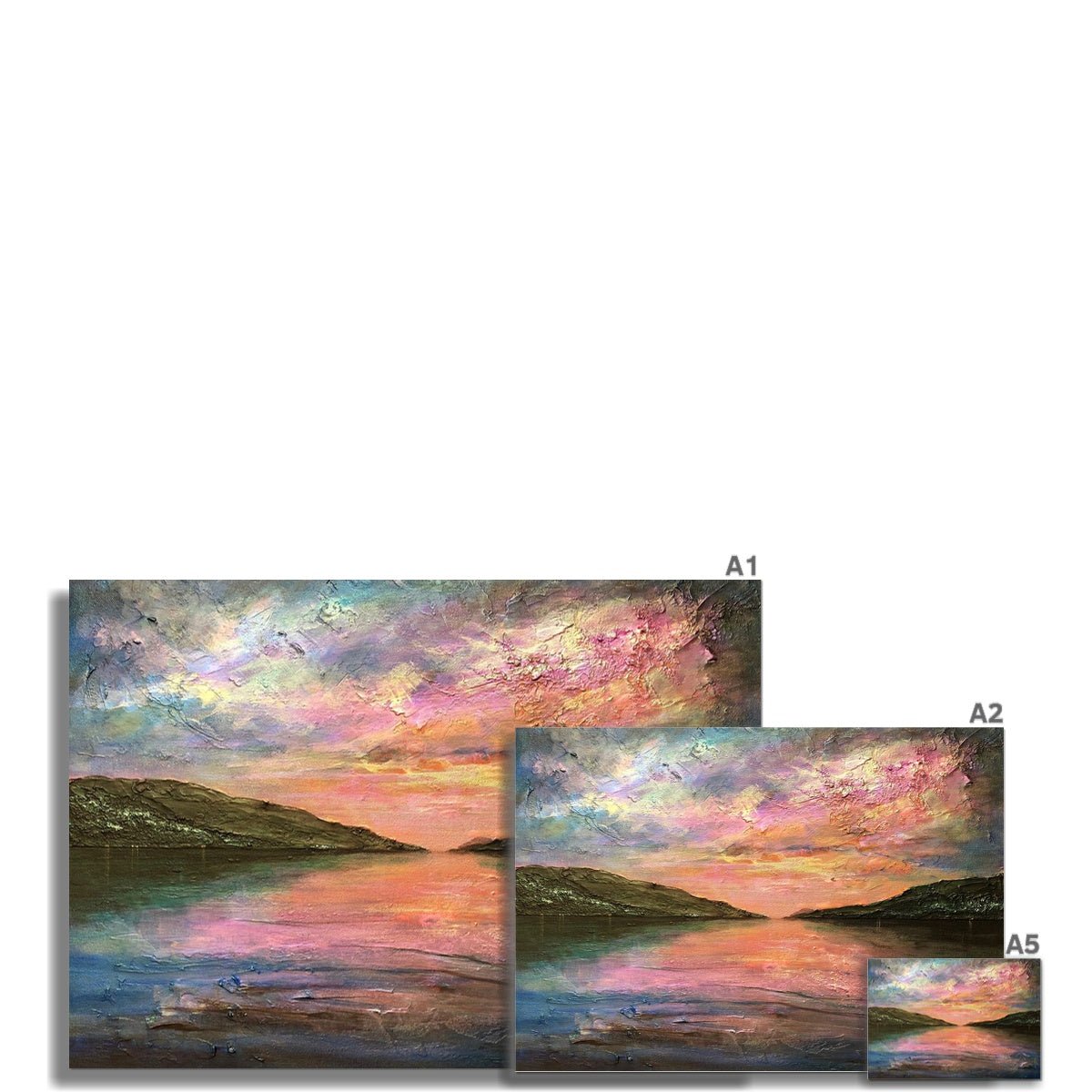 Loch Ness Dawn Painting | Signed Art Prints From Scotland | By Scottish Artist Hunter