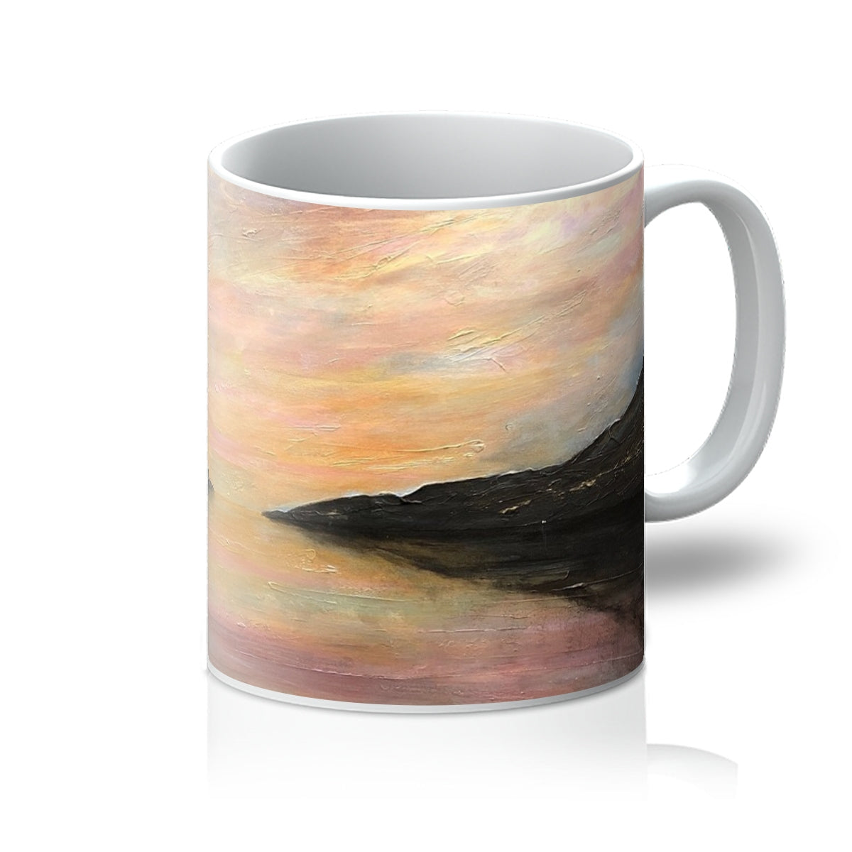 Loch Ness Glow Art Gifts Mug | Scottish Lochs & Mountains Art Gallery | Paintings, Prints, Homeware and Art Gifts From Scotland By Scottish Artist Kevin Hunter