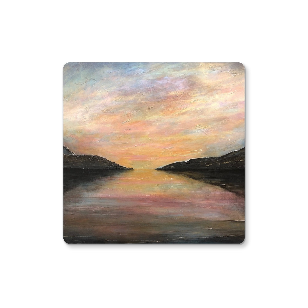 Loch Ness Glow | Scottish Art Gifts | Coaster