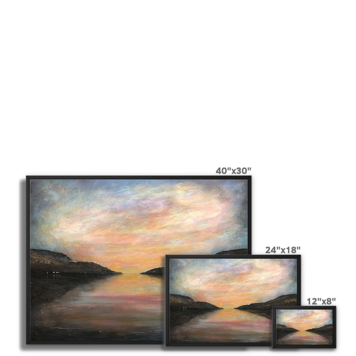 Loch Ness Glow Painting | Framed Canvas From Scotland