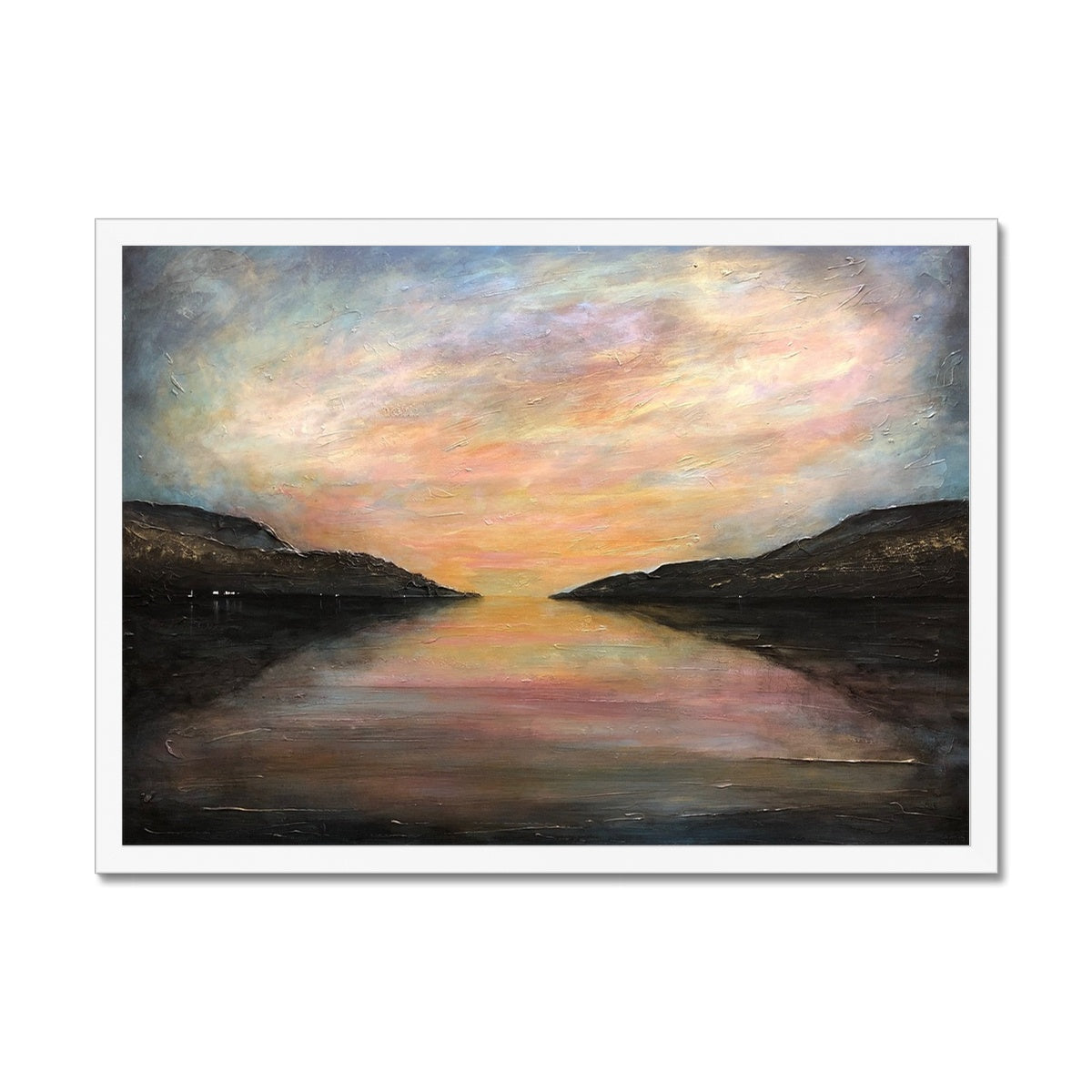 Loch Ness Glow Painting | Framed Prints From Scotland