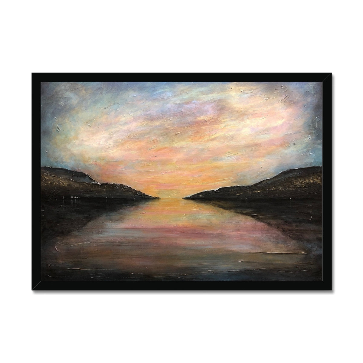 Loch Ness Glow Painting | Framed Prints From Scotland