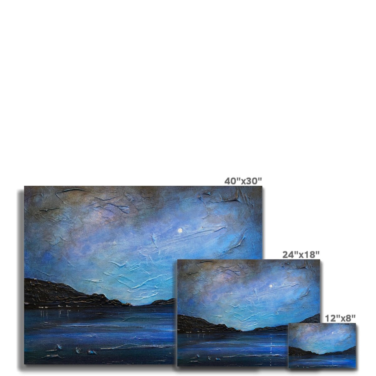 Loch Ness Moonlight Painting | Canvas Prints From Scotland