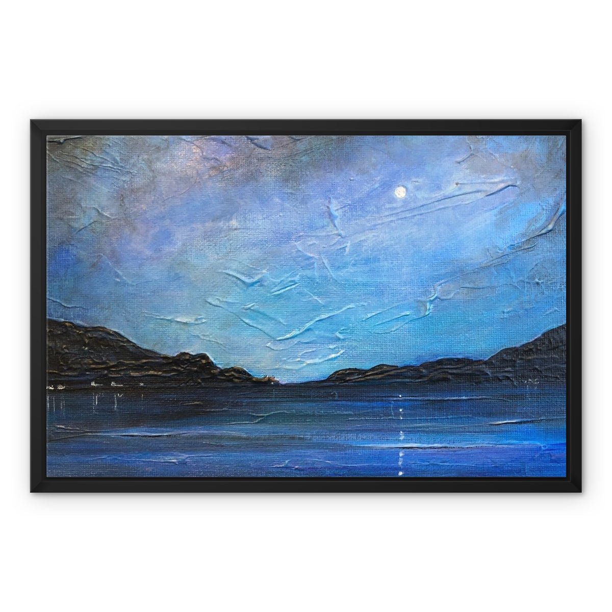 Loch Ness Moonlight Painting | Framed Canvas From Scotland