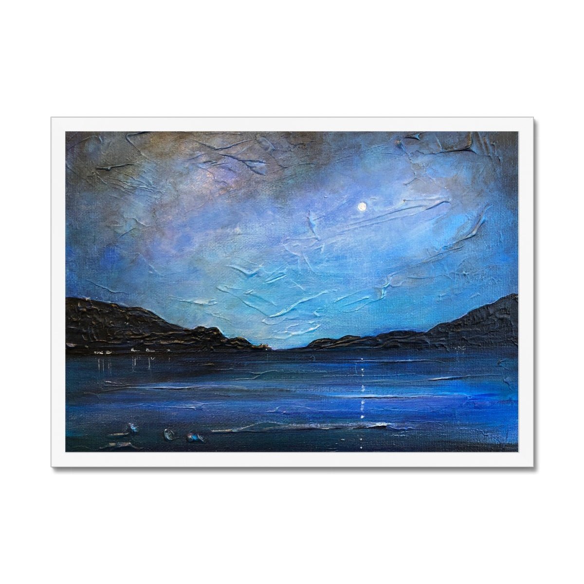 Loch Ness Moonlight Painting | Framed Prints From Scotland