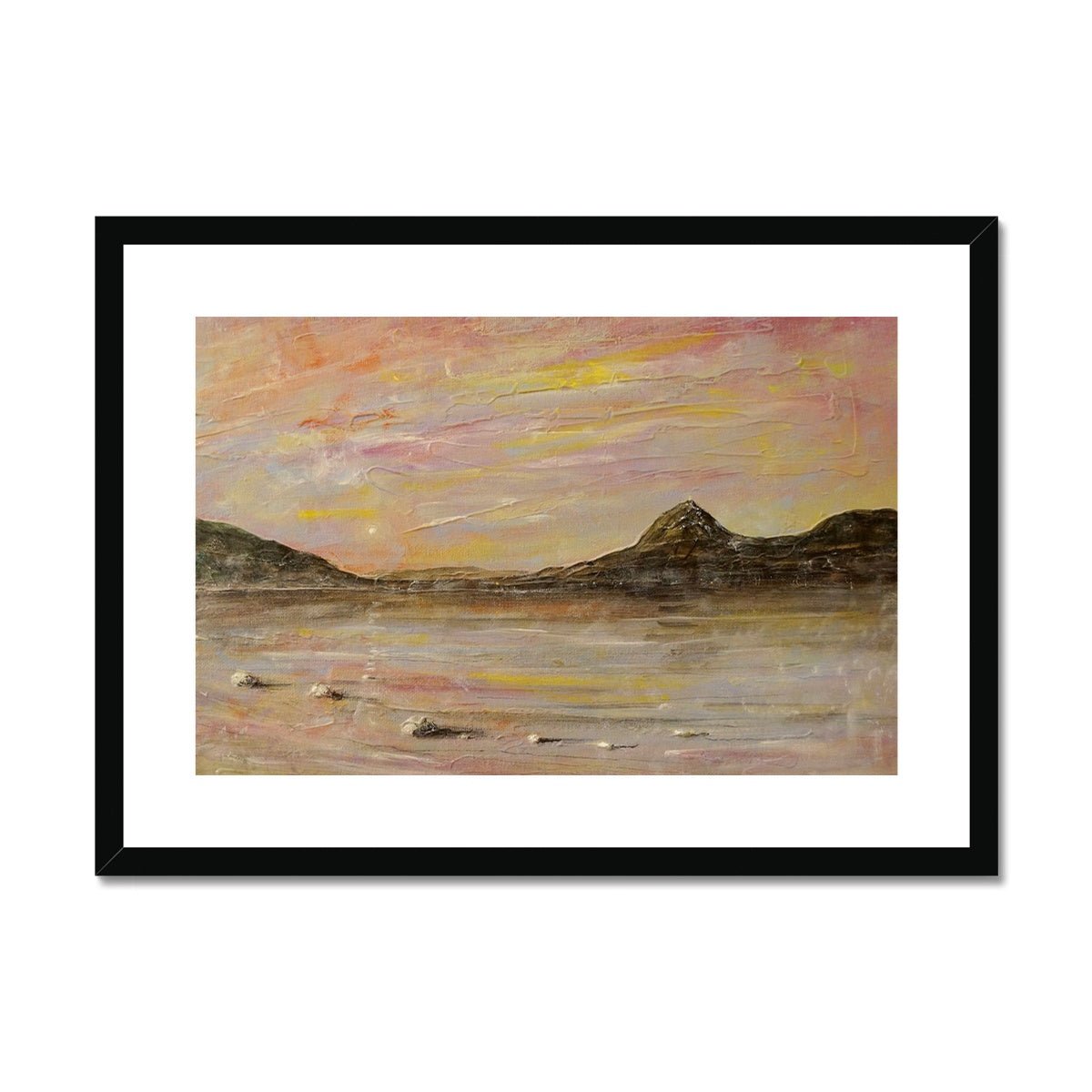 Loch Rannoch Dawn Painting | Framed & Mounted Prints From Scotland