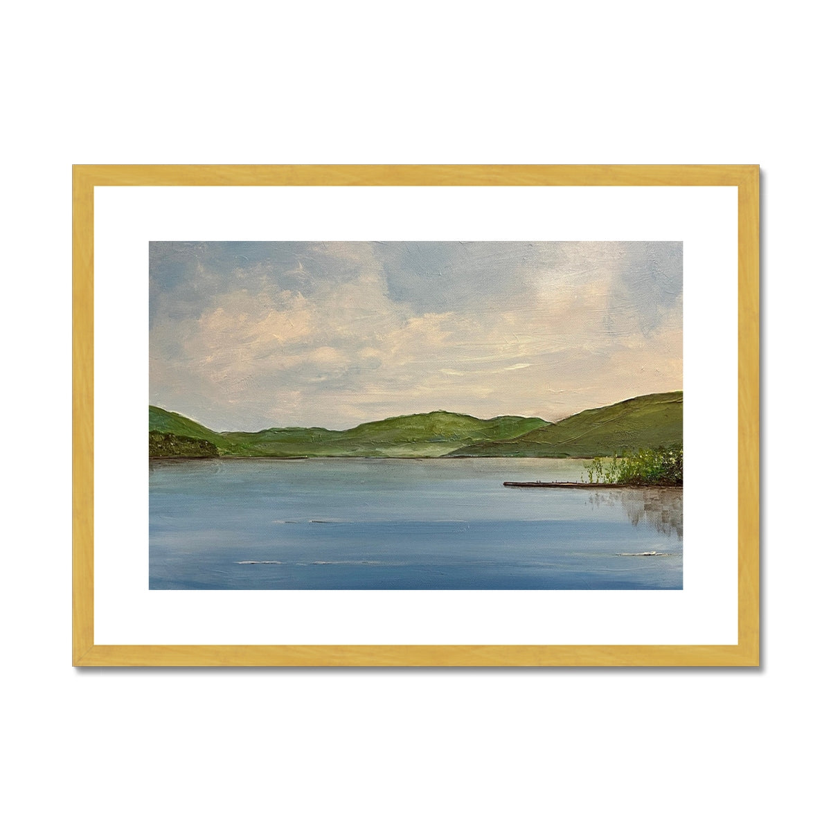 Loch Tay ii Painting | Antique Framed & Mounted Prints From Scotland