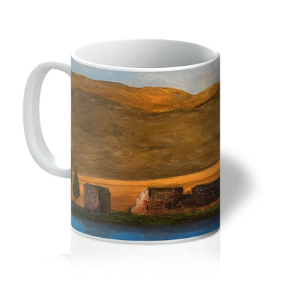 Lochindorb Castle Art Gifts Mug | Scottish Lochs &amp; Mountains Art Gallery | Paintings, Prints, Homeware and Art Gifts From Scotland By Scottish Artist Kevin Hunter