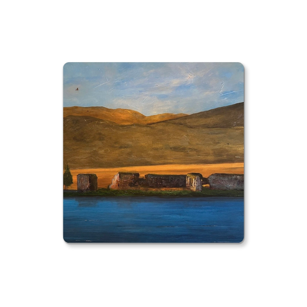 Lochindorb Castle | Scottish Art Gifts | Coaster