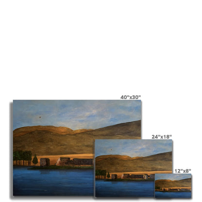 Lochindorb Castle Canvas | Scottish Lochs &amp; Mountains Art Gallery | Paintings, Prints, Homeware and Art Gifts From Scotland By Scottish Artist Kevin Hunter