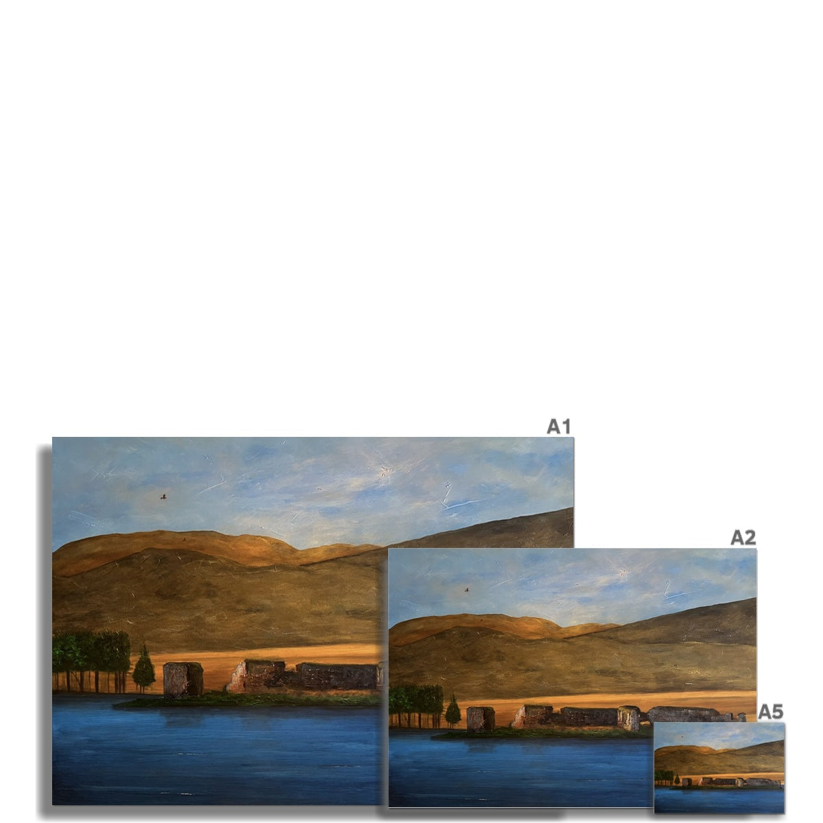 Lochindorb Castle Painting | Fine Art Prints From Scotland