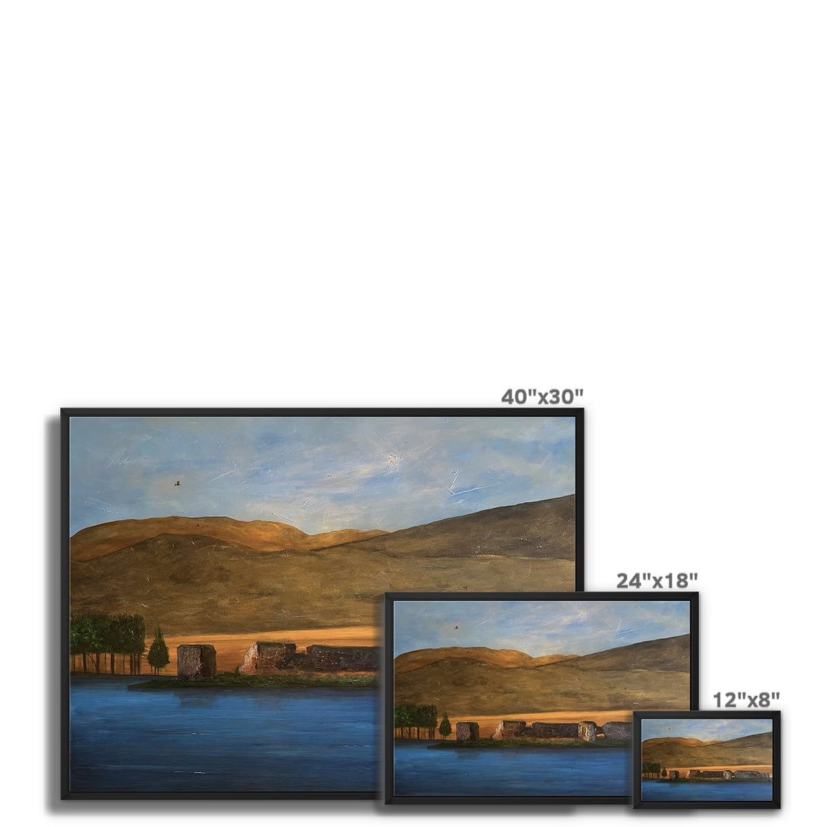 Lochindorb Castle Painting | Framed Canvas Prints From Scotland