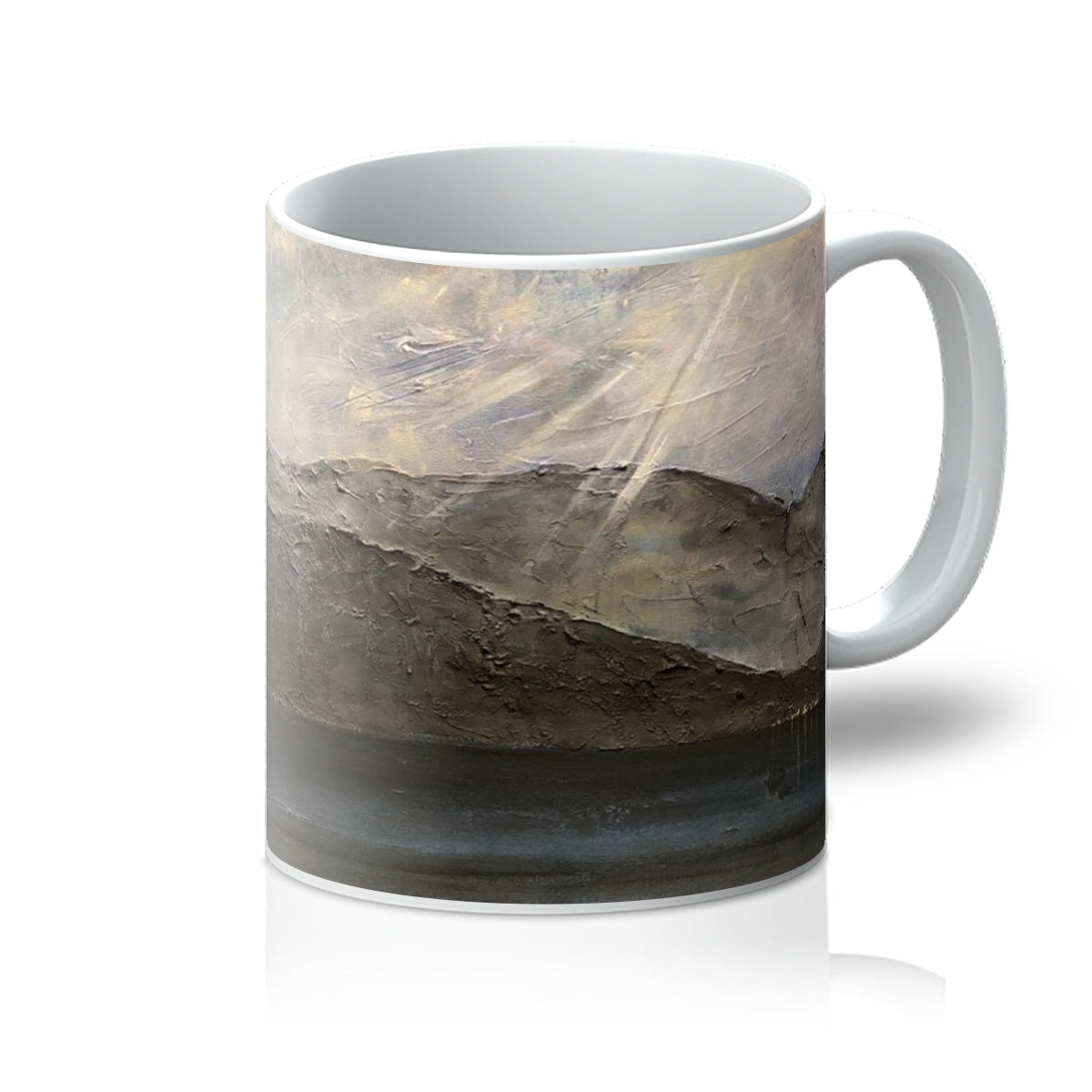 Lochranza Moonlit Ferry Arran Art Gifts Mug | Arran Art Gallery | Paintings, Prints, Homeware and Art Gifts From Scotland By Scottish Artist Kevin Hunter