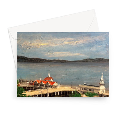 Looking From Dunoon Scottish Art Gifts Greeting Card | River Clyde Art Gallery | Paintings, Prints, Homeware and Art Gifts From Scotland By Scottish Artist Kevin Hunter